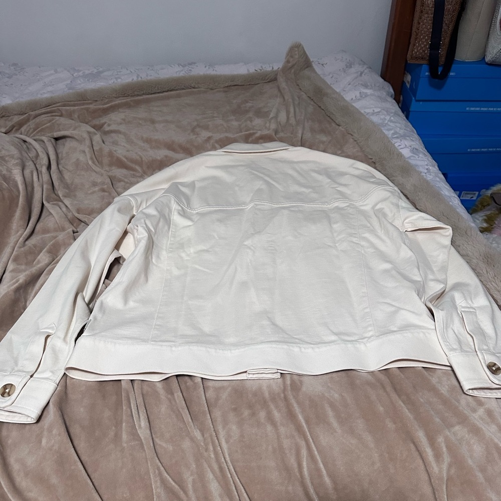 Vuori Mackenzie Jacket in Natural Classic Cream Knit Jacket M - Picture 8 of 12
